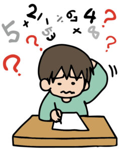 勉強がわからない男性キャラ